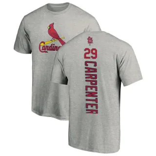 Men's St. Louis Cardinals Chris Carpenter Ash Backer T-Shirt