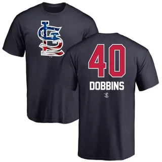Men's St. Louis Cardinals Hunter Dobbins Navy Name and Number Banner Wave T-Shirt