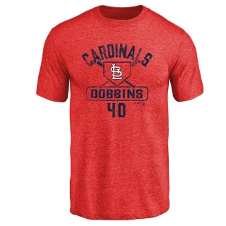 Men's St. Louis Cardinals Hunter Dobbins Red Base Runner T-Shirt