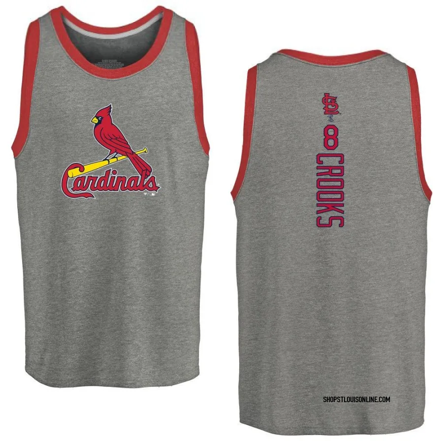 Men's St. Louis Cardinals Jimmy Crooks Ash Backer Tank Top