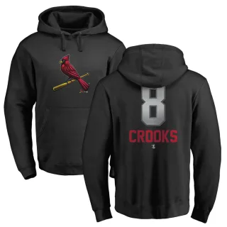 Men's St. Louis Cardinals Jimmy Crooks Black Branded Midnight Mascot Pullover Hoodie -