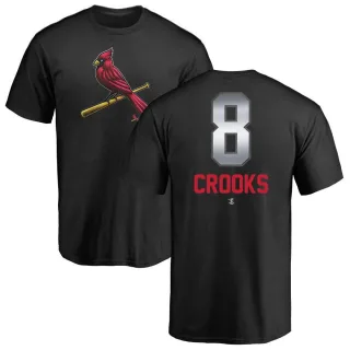 Men's St. Louis Cardinals Jimmy Crooks Black Midnight Mascot T-Shirt