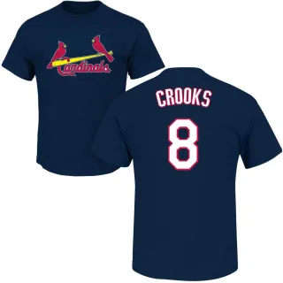 Men's St. Louis Cardinals Jimmy Crooks Navy Roster T-Shirt