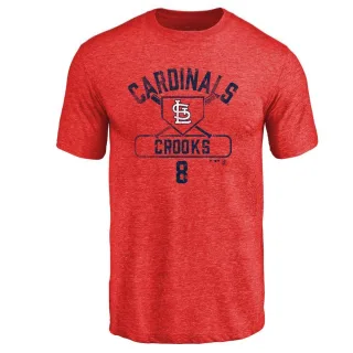 Men's St. Louis Cardinals Jimmy Crooks Red Base Runner T-Shirt