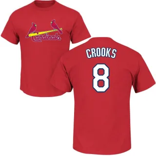 Men's St. Louis Cardinals Jimmy Crooks Red Roster T-Shirt