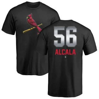 Men's St. Louis Cardinals Jorge Alcala Black Midnight Mascot T-Shirt