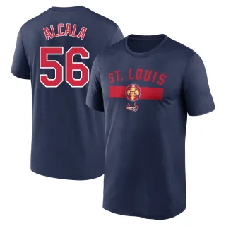 Men's St. Louis Cardinals Jorge Alcala Navy 2024 City Connect Performance T-Shirt