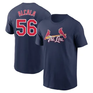 Men's St. Louis Cardinals Jorge Alcala Navy 2024 City Connect T-Shirt