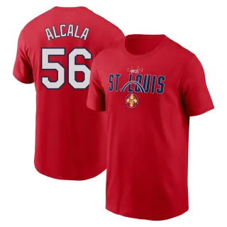 Men's St. Louis Cardinals Jorge Alcala Red 2024 City Connect Graphic T-Shirt