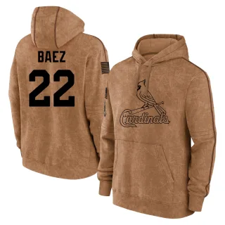 Men's St. Louis Cardinals Joshua Baez Brown 2023 Salute to Service Club Pullover Hoodie