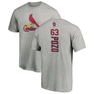 Men's St. Louis Cardinals Yohel Pozo Ash Backer T-Shirt