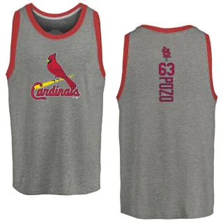 Men's St. Louis Cardinals Yohel Pozo Ash Backer Tank Top
