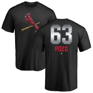 Men's St. Louis Cardinals Yohel Pozo Black Midnight Mascot T-Shirt