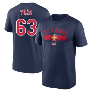 Men's St. Louis Cardinals Yohel Pozo Navy 2024 City Connect Performance T-Shirt