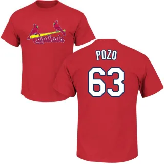 Men's St. Louis Cardinals Yohel Pozo Red Roster T-Shirt