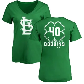 Women's St. Louis Cardinals Hunter Dobbins Green Dubliner V-Neck T-Shirt Kelly