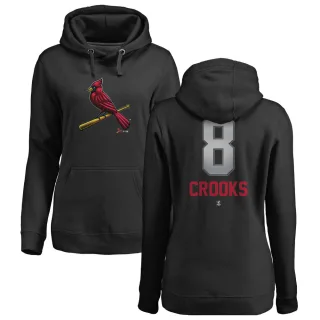 Women's St. Louis Cardinals Jimmy Crooks Black Branded Midnight Mascot Pullover Hoodie -