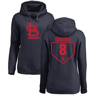 Women's St. Louis Cardinals Jimmy Crooks Navy Branded RBI Pullover Hoodie -