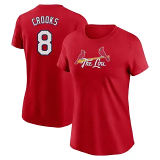 Women's St. Louis Cardinals Jimmy Crooks Red 2024 City Connect Fuse T-Shirt