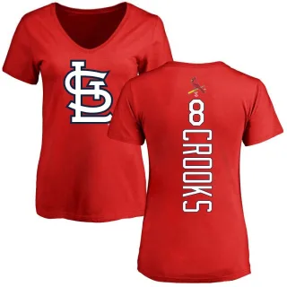 Women's St. Louis Cardinals Jimmy Crooks Red Backer Slim Fit T-Shirt