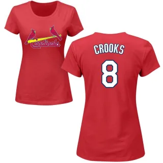 Women's St. Louis Cardinals Jimmy Crooks Red Roster T-Shirt