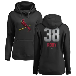 Women's St. Louis Cardinals Tekoah Roby Black Branded Midnight Mascot Pullover Hoodie -