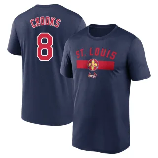 Youth St. Louis Cardinals Jimmy Crooks Navy 2024 City Connect Performance T-Shirt
