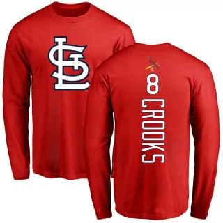 Youth St. Louis Cardinals Jimmy Crooks Red Backer Long Sleeve T-Shirt